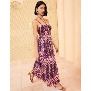 Ulla Johnson Freya Open Back Dress Bohemian Sundress Wisteria Womens 2